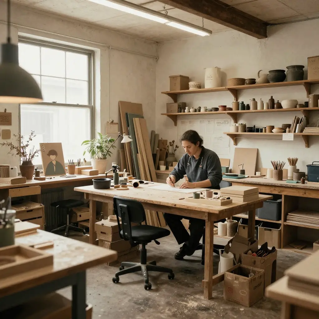 Inside our craft workshop studio